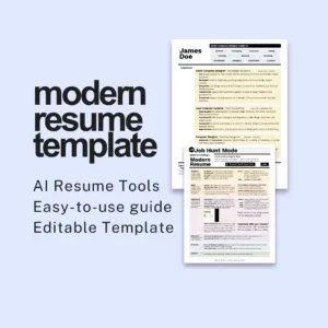Resume Template & Tool Kit
